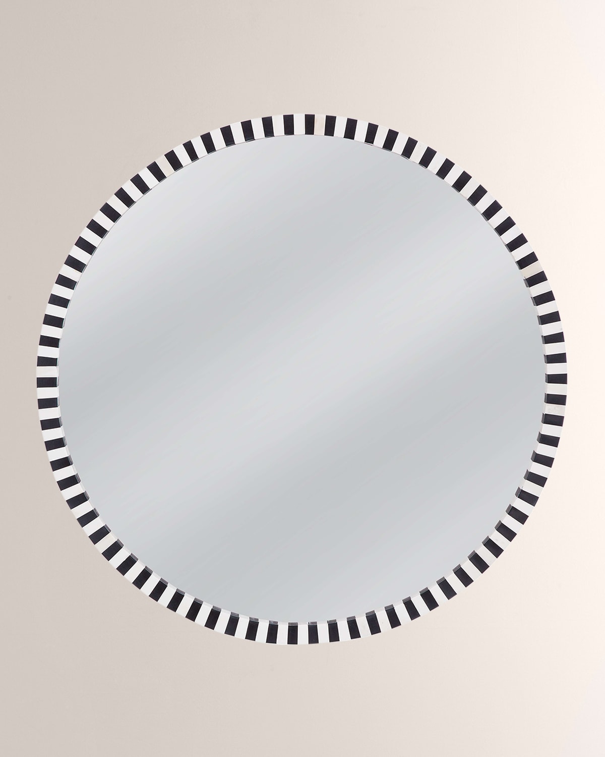 Katherine Noble By Bmc Macardle 34" Round Wall Mirror In Black
