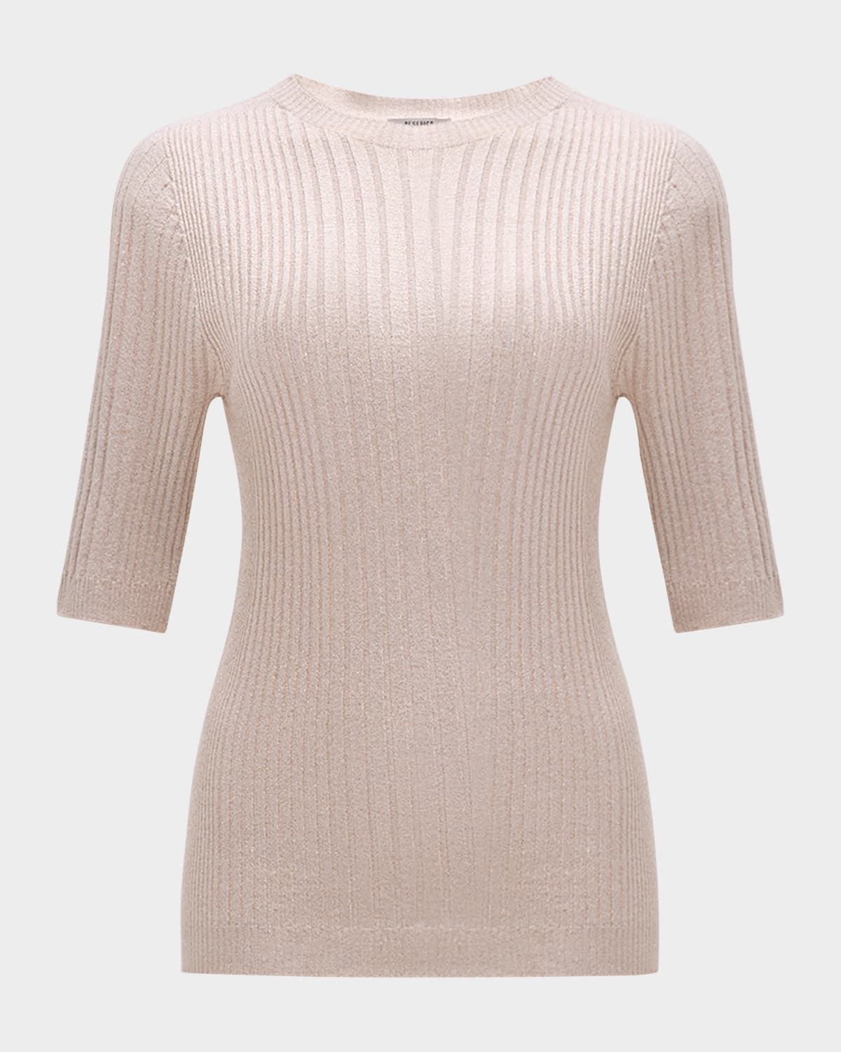 PESERICO RIBBED CREWNECK TRICOT SWEATER 