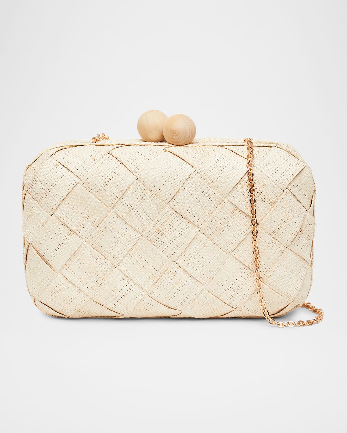 The Island Woven Clutch Bag