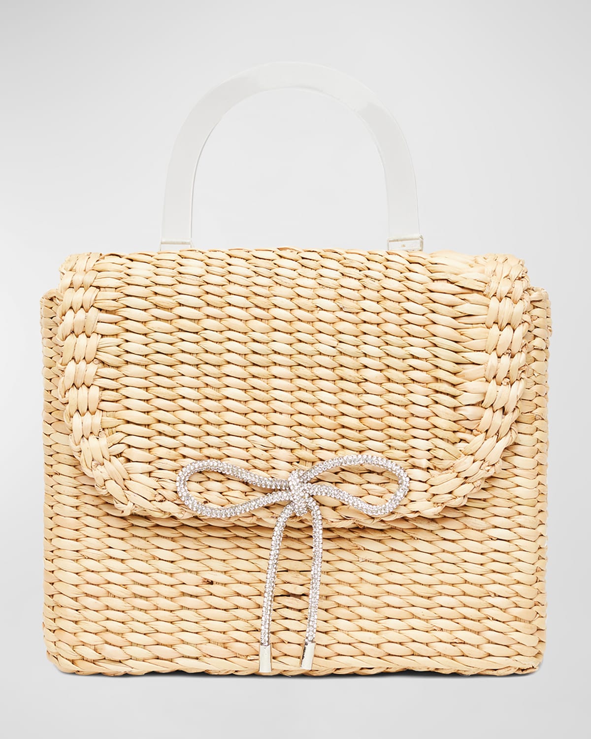 The Bow Straw Top-Handle Bag