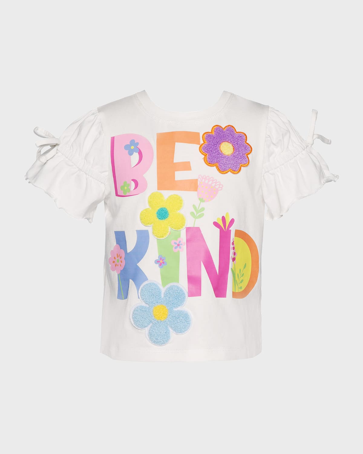 Shop Hannah Banana Girl's Be Kind Graphic T-shirt In White Multi