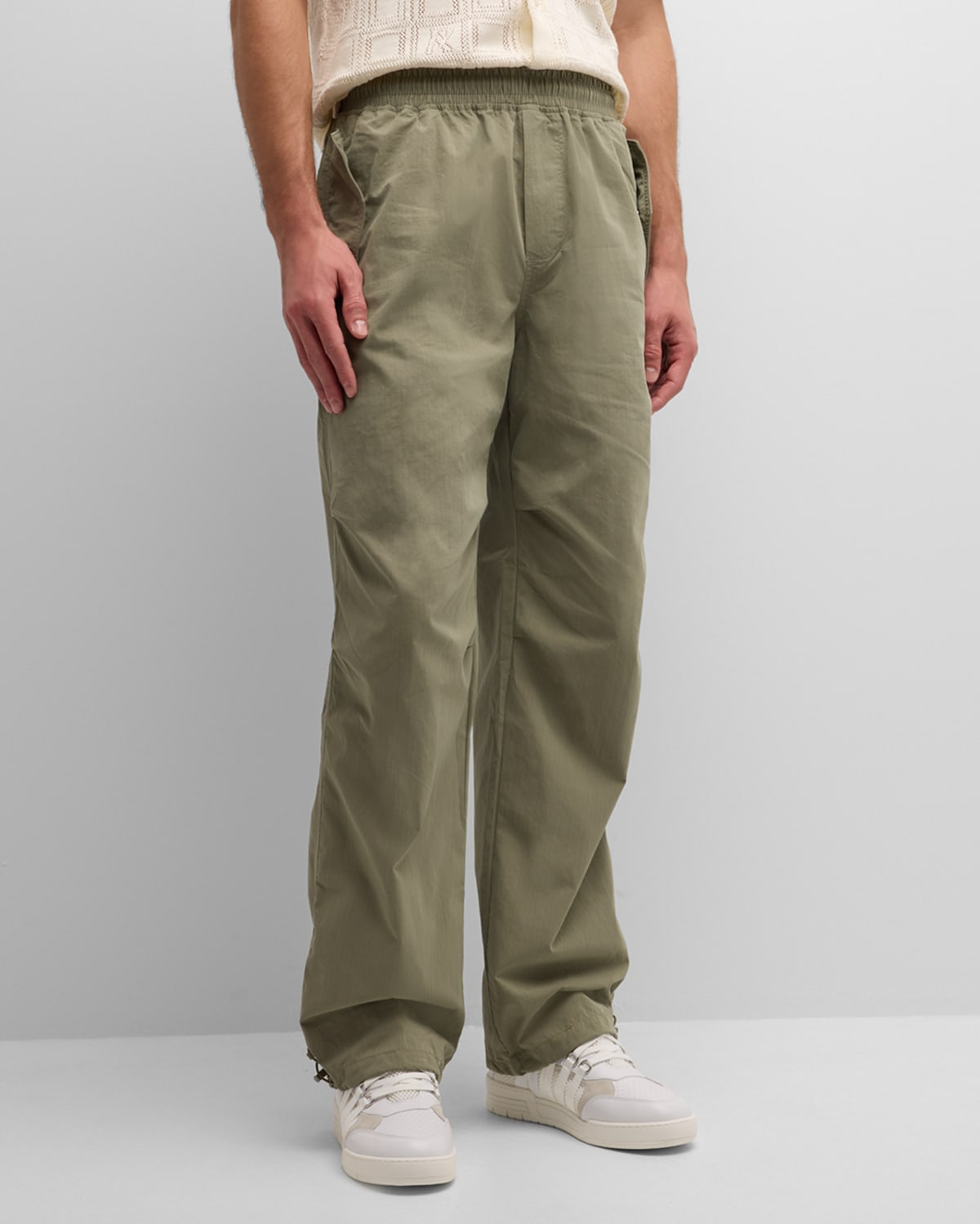 Shop Represent Men's Ripstop Parachute Pants In Khaki