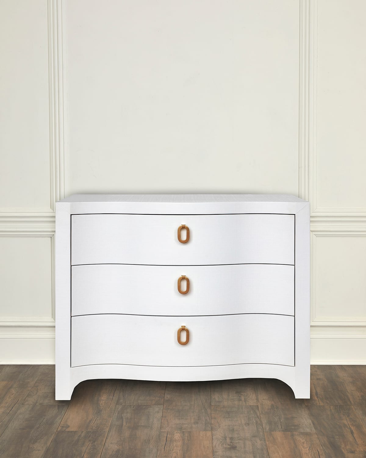 Shop Worlds Away Cora Curved 3-drawer Chest In White