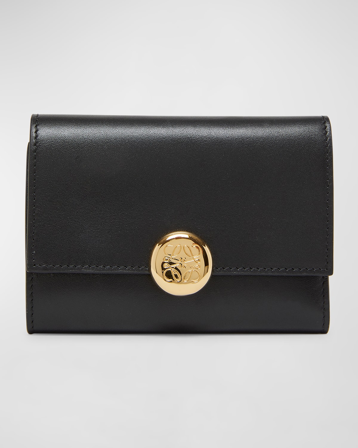 Loewe Small Pebble Leather Trifold Wallet
