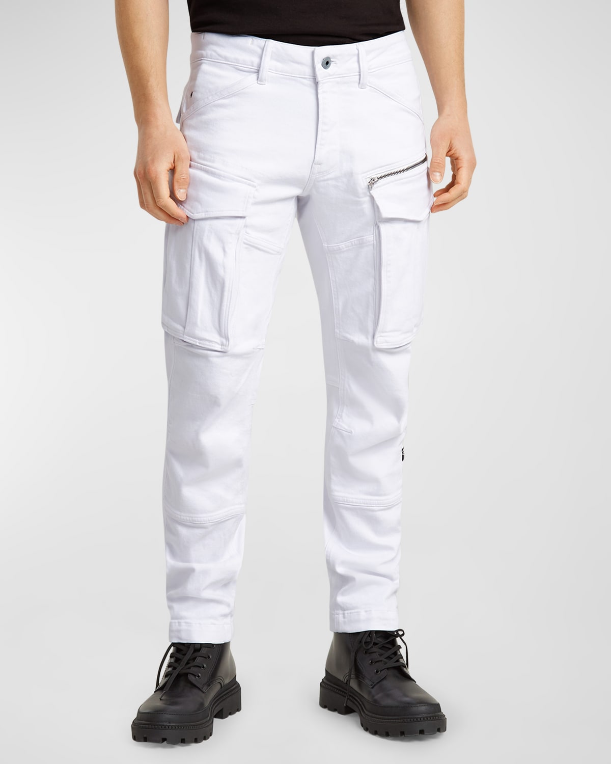 Shop G-star Raw Men's Rovic Zip 3d Tapered Pants In Paper White Gd