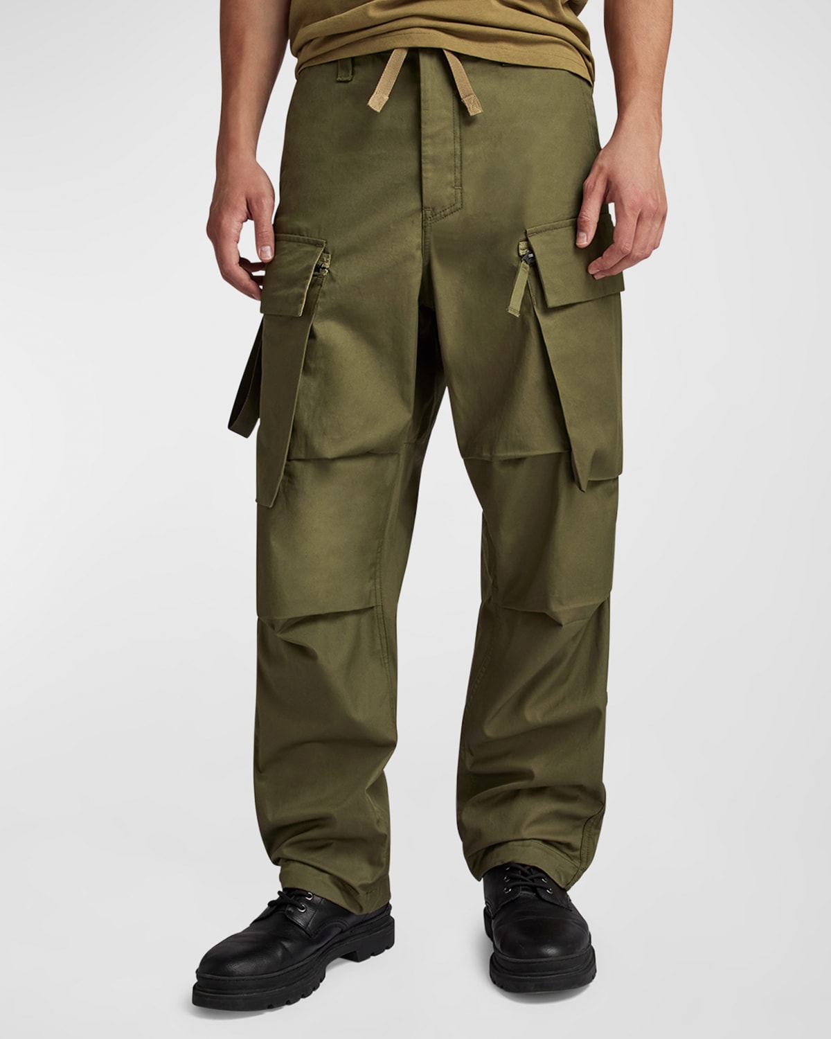 Shop G-star Raw Men's R-3n Balloon Cargo Pants In Shadow Olive