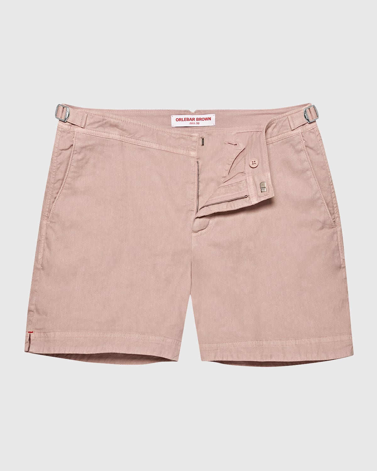 Orlebar Brown Men's Bulldog Twill Shorts In Seashell Pink