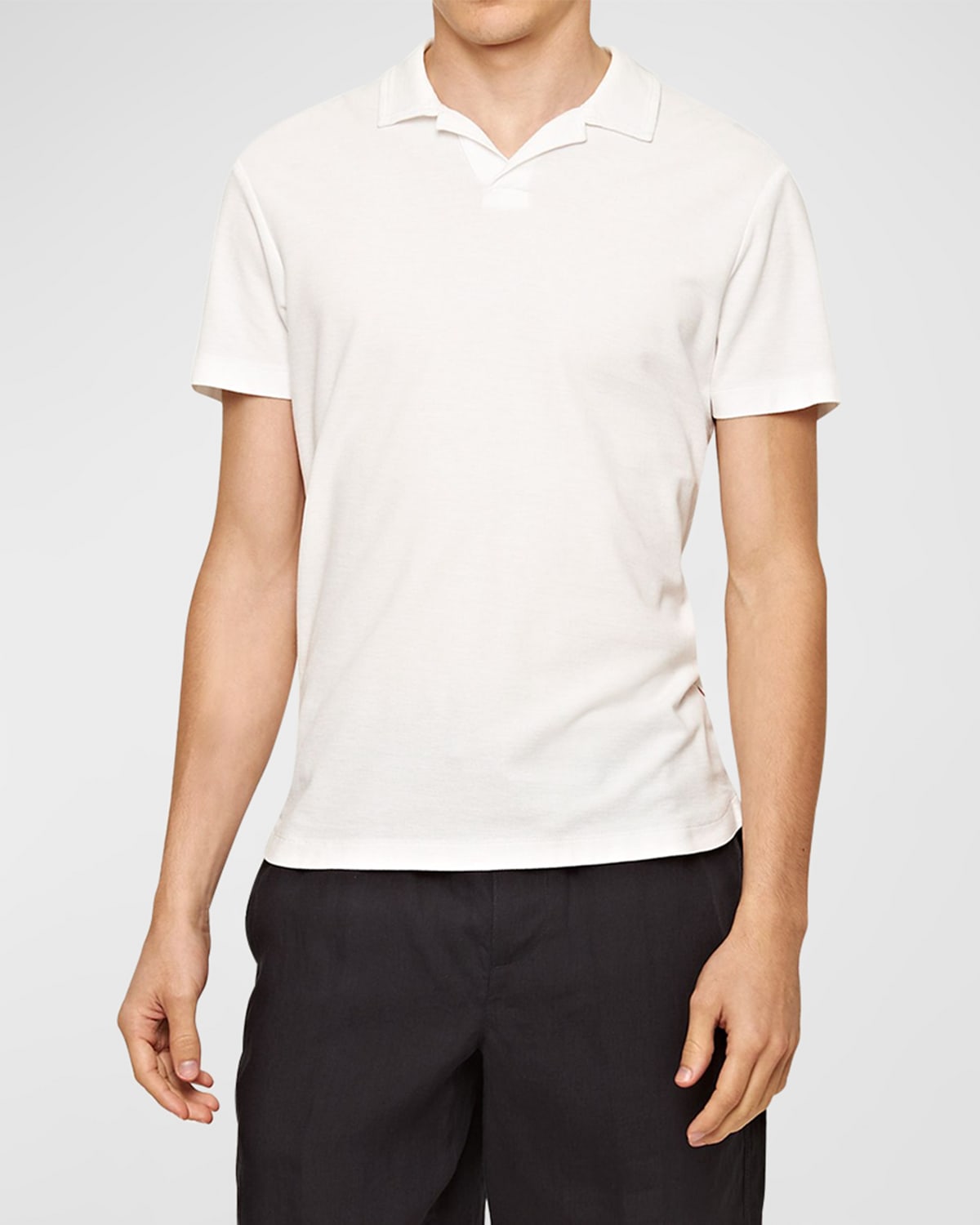 Shop Orlebar Brown Men's Felix Cotton-modal Polo Shirt In White