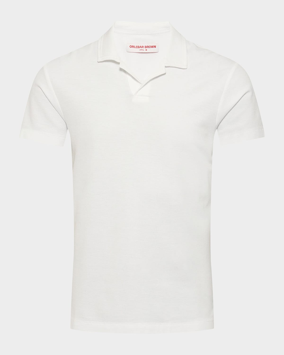 Shop Orlebar Brown Men's Felix Cotton-modal Polo Shirt In White