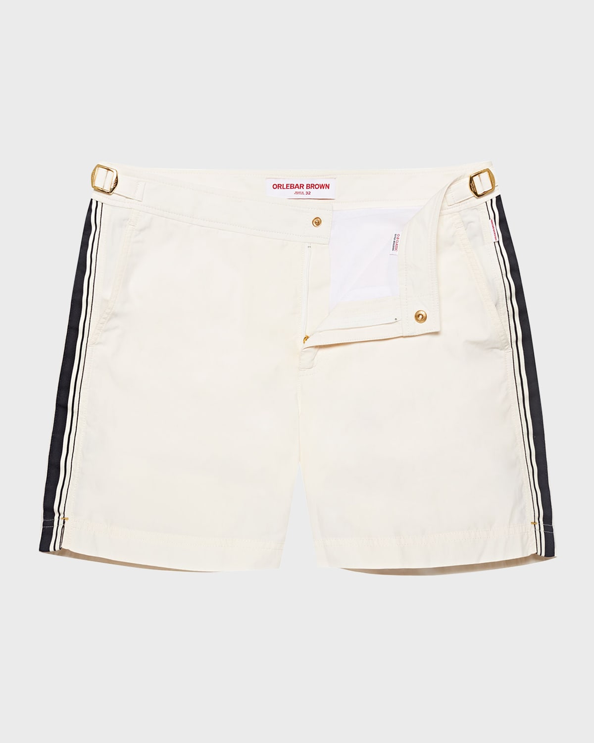 Orlebar Brown Bulldog Swim Shorts In White Sand