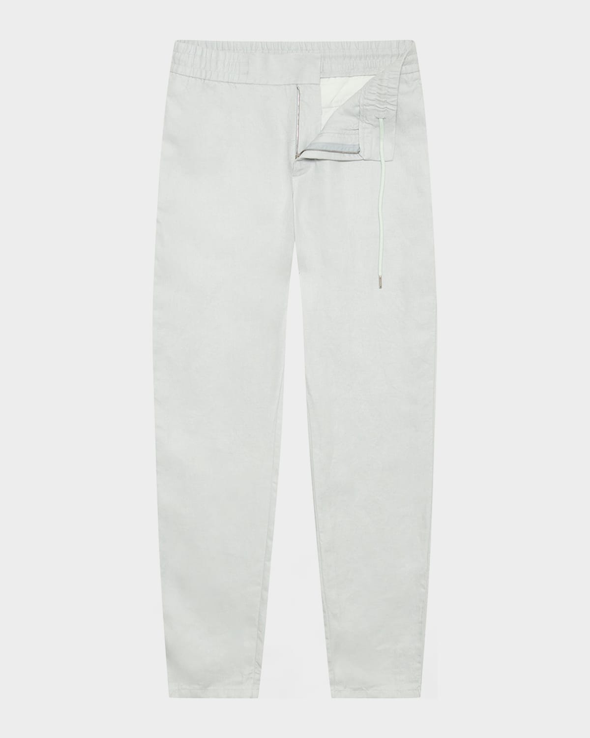 Shop Orlebar Brown Men's Cornell Linen Pants In White Jade