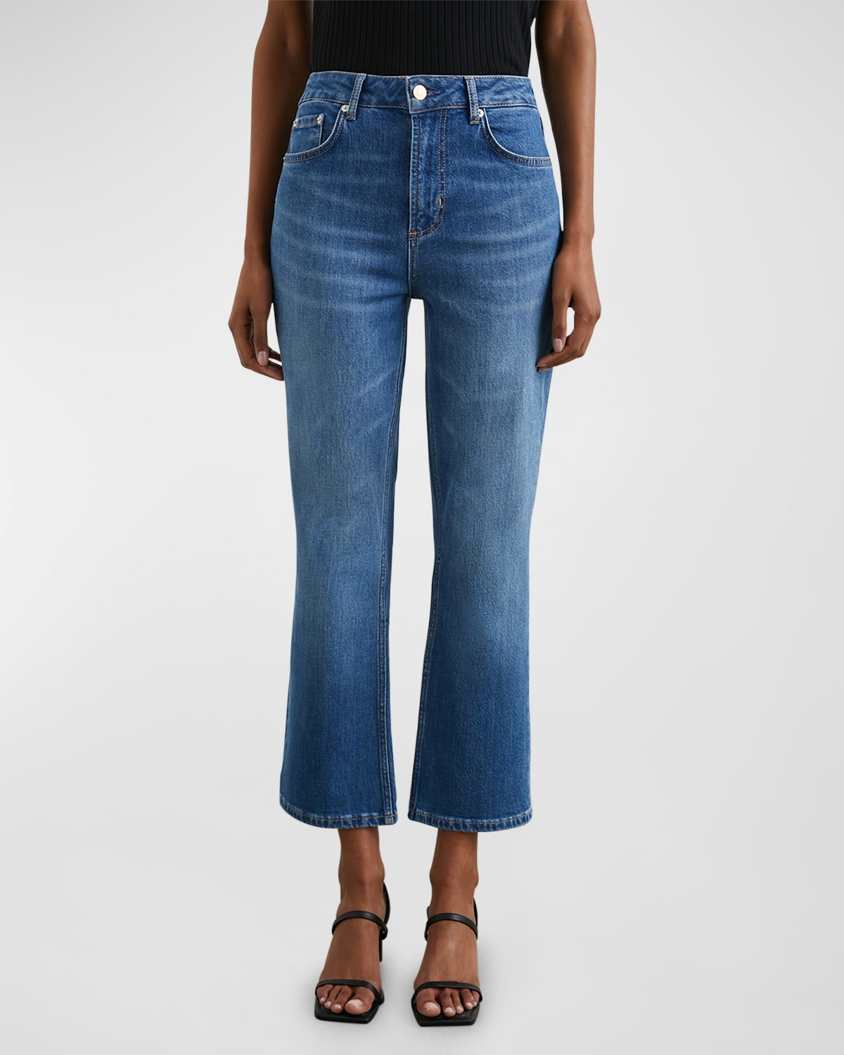 Sunset Cropped Slim Flare Jeans