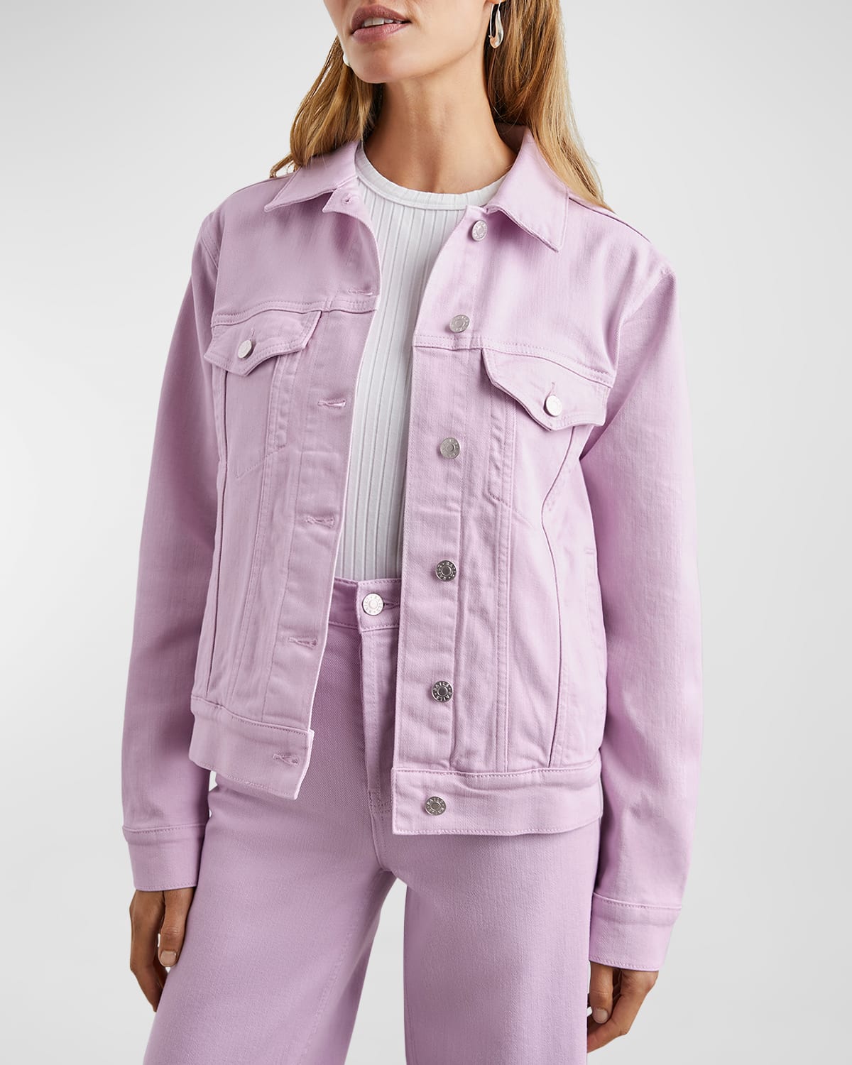 Rails Mulholland Denim Jacket In Lilac