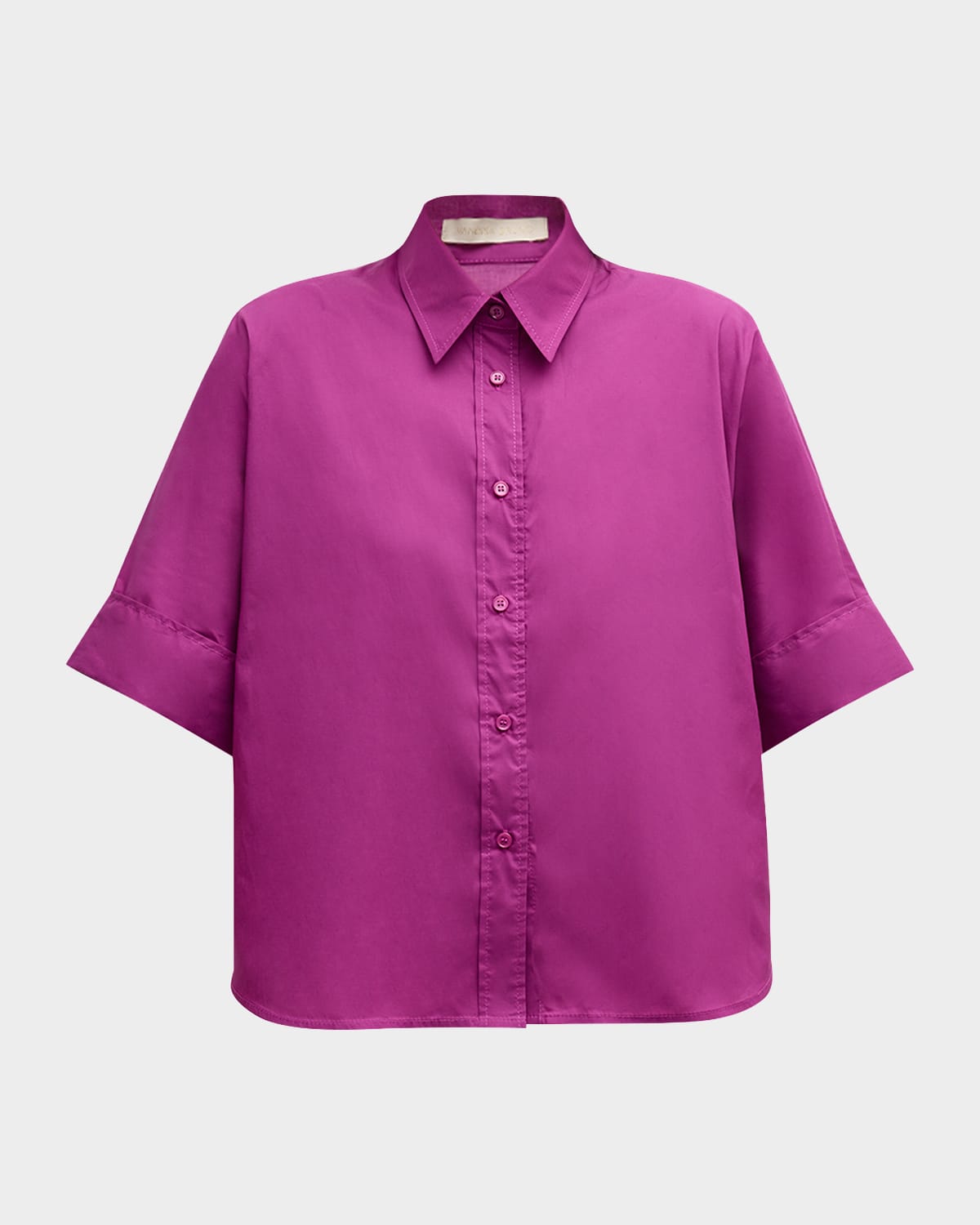 Vanessa Bruno Bobby Boxy Button-down Shirt In Violet