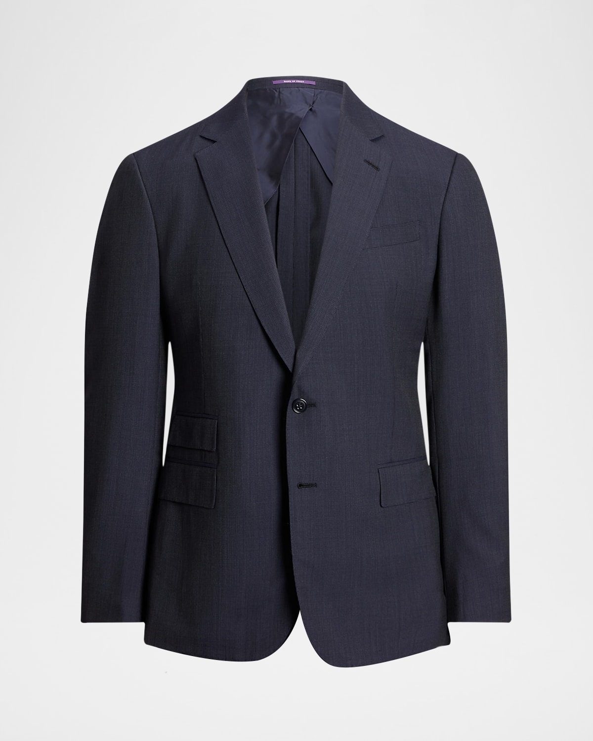 Shop Ralph Lauren Purple Label Men's Kent Hand-tailored Wool Cashmere Nailhead Suit In Blue