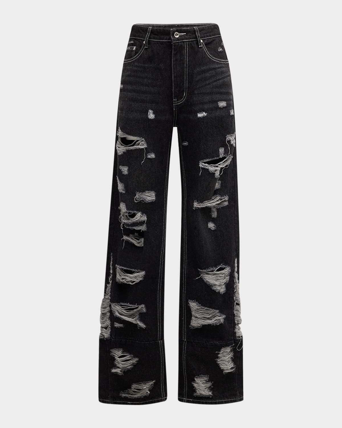 Shop Who Decides War Men's Gnarly Denim Jeans In Coal