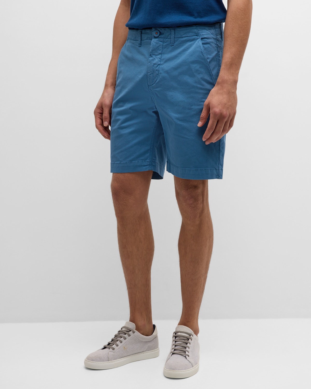 Shop Swims Men's Marina Flat-front Shorts In Tidal Blue
