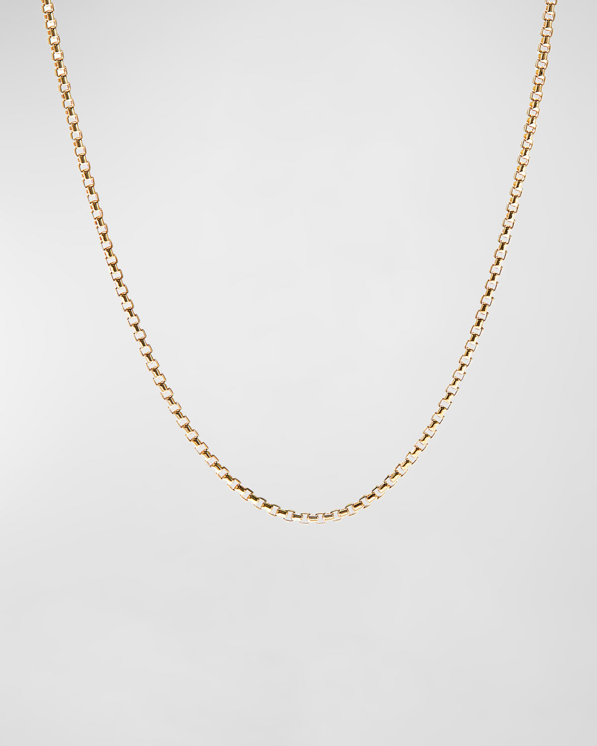 David Yurman 1.7mm Hollow Box Chain Necklace in 18k Gold, 20"