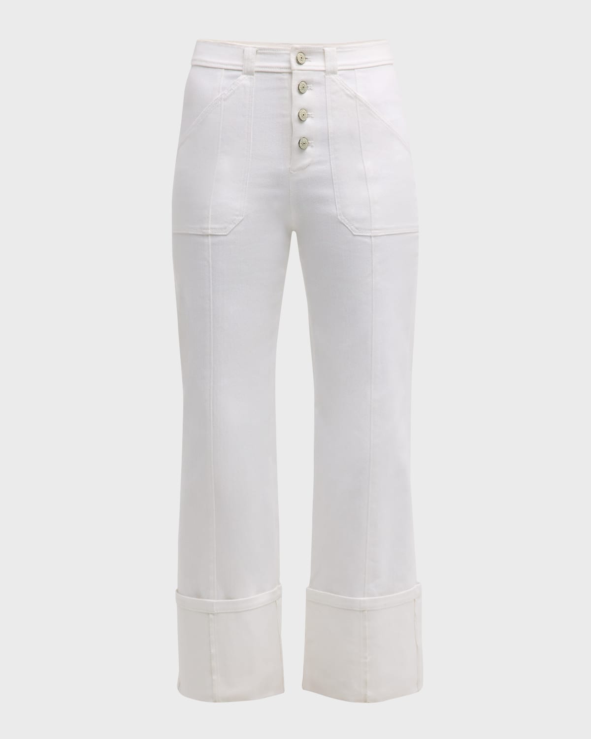 Cuffed Benji Cropped Flare Pants