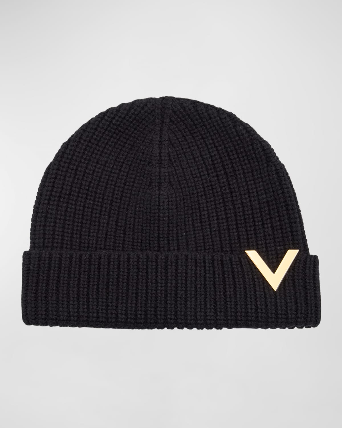 Logo Knit Wool Beanie