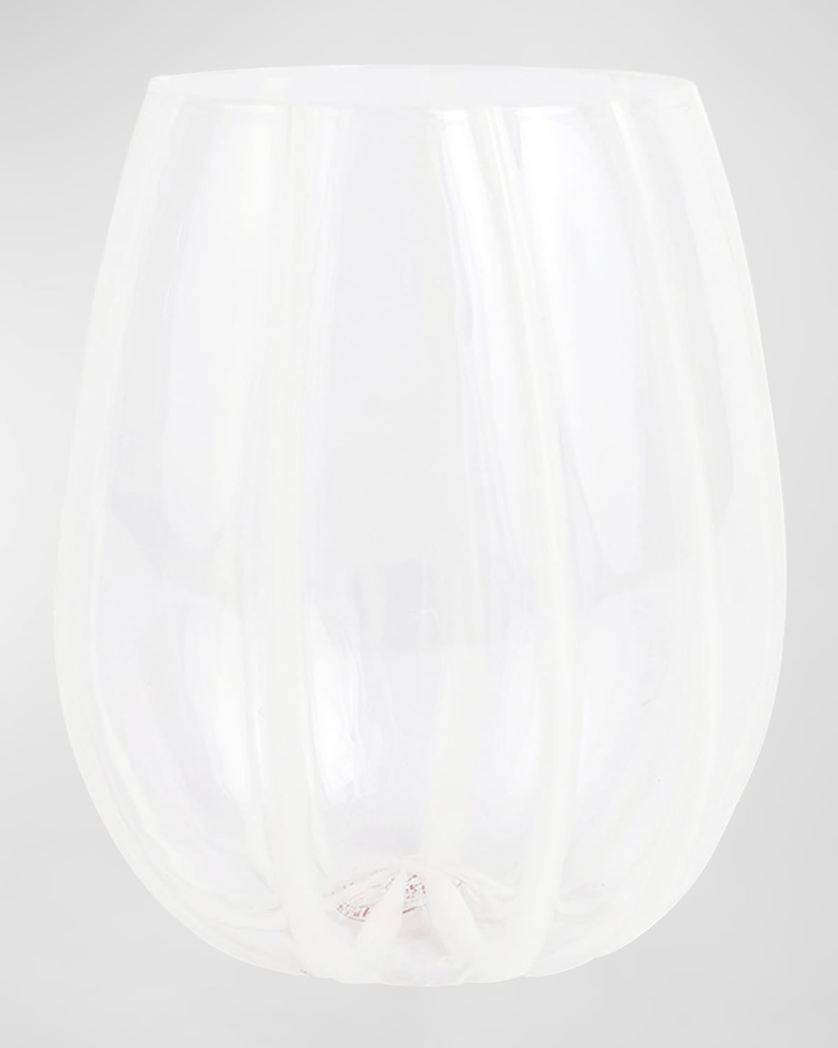 Shop Vietri Nuovo Stripe Stemless Wine Glass In White