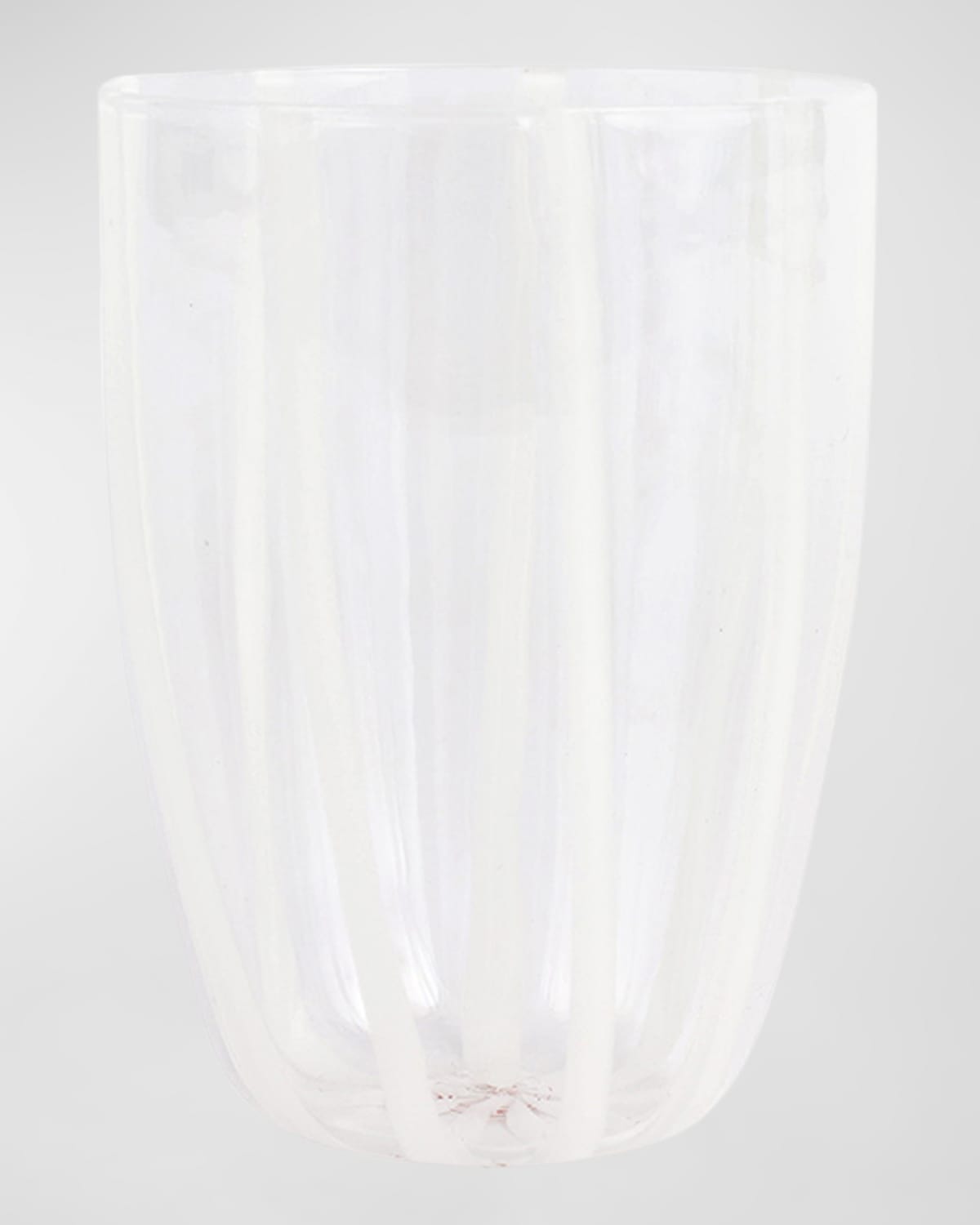 Vietri Nuovo Stripe Tumbler Glass In White
