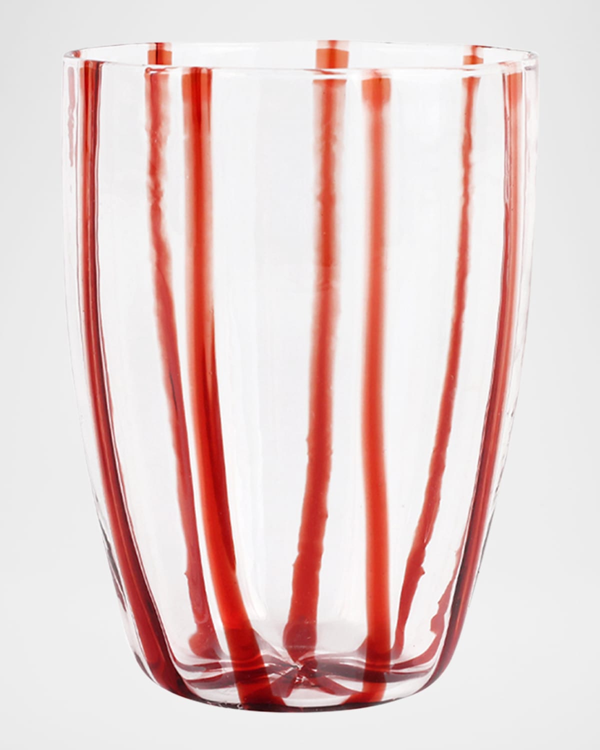 Vietri Nuovo Stripe Tall Tumbler In Red