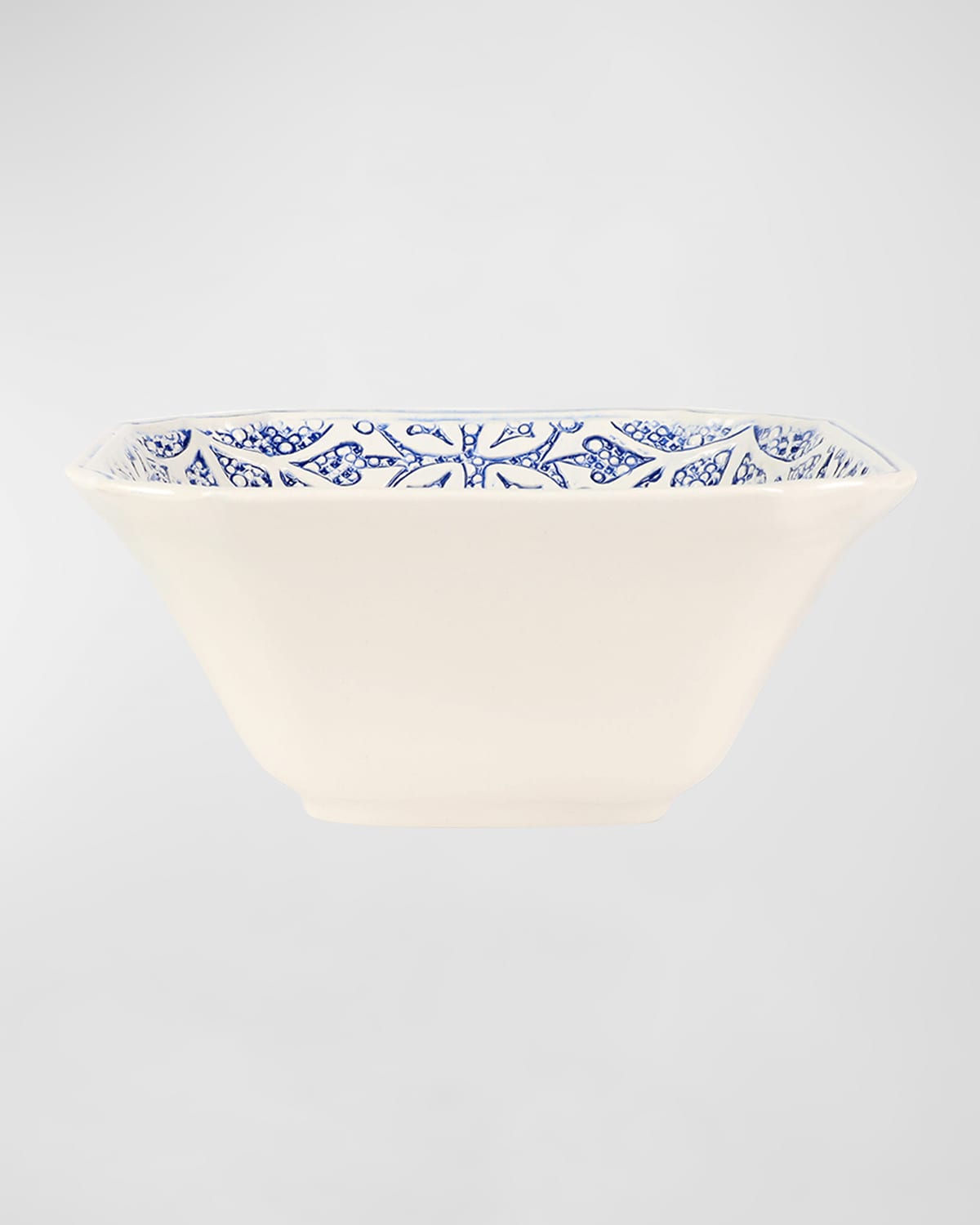 Shop Vietri Uccello Blu Small Bowl In White Blue