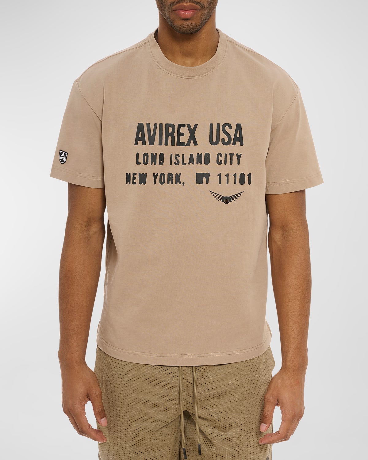 Men's Aviator Short-Sleeve Crewneck T-Shirt