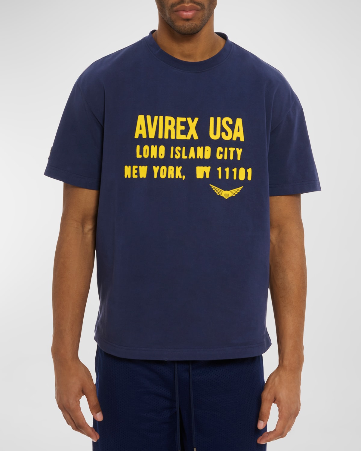 Men's Aviator Short-Sleeve Crewneck T-Shirt