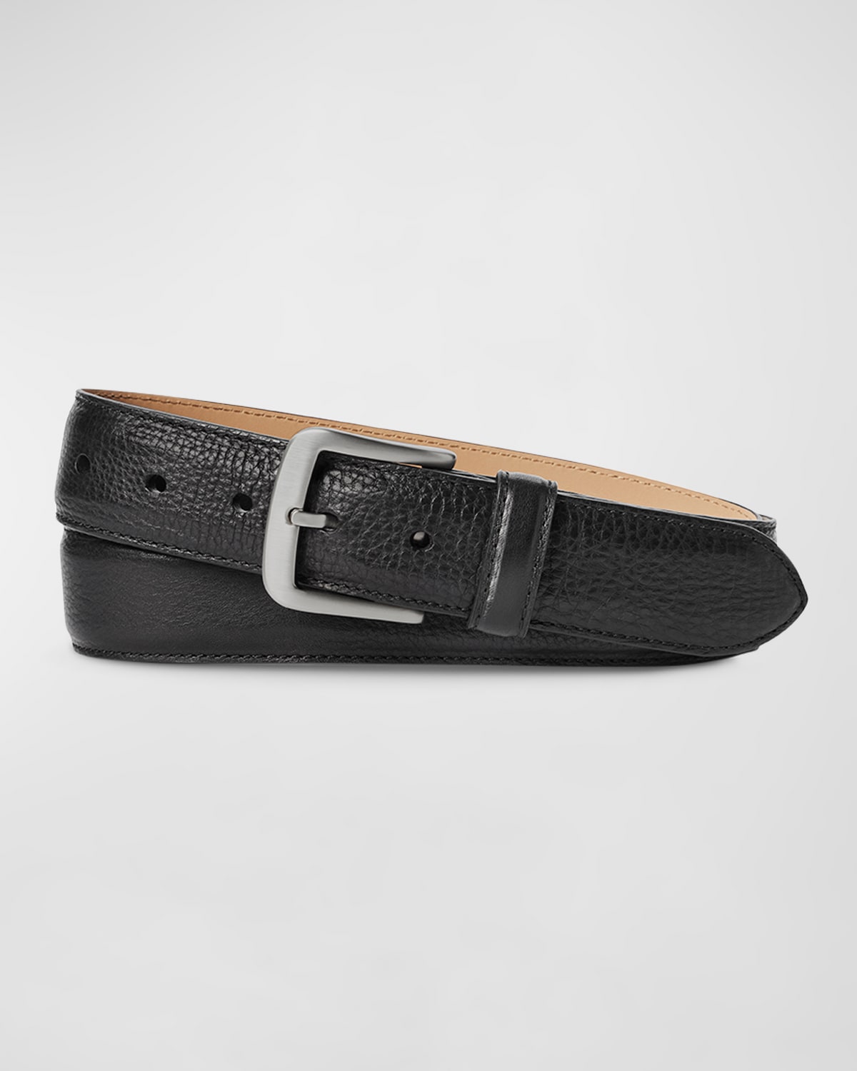 Shinola Canfield Vachetta Leather Belt In Black