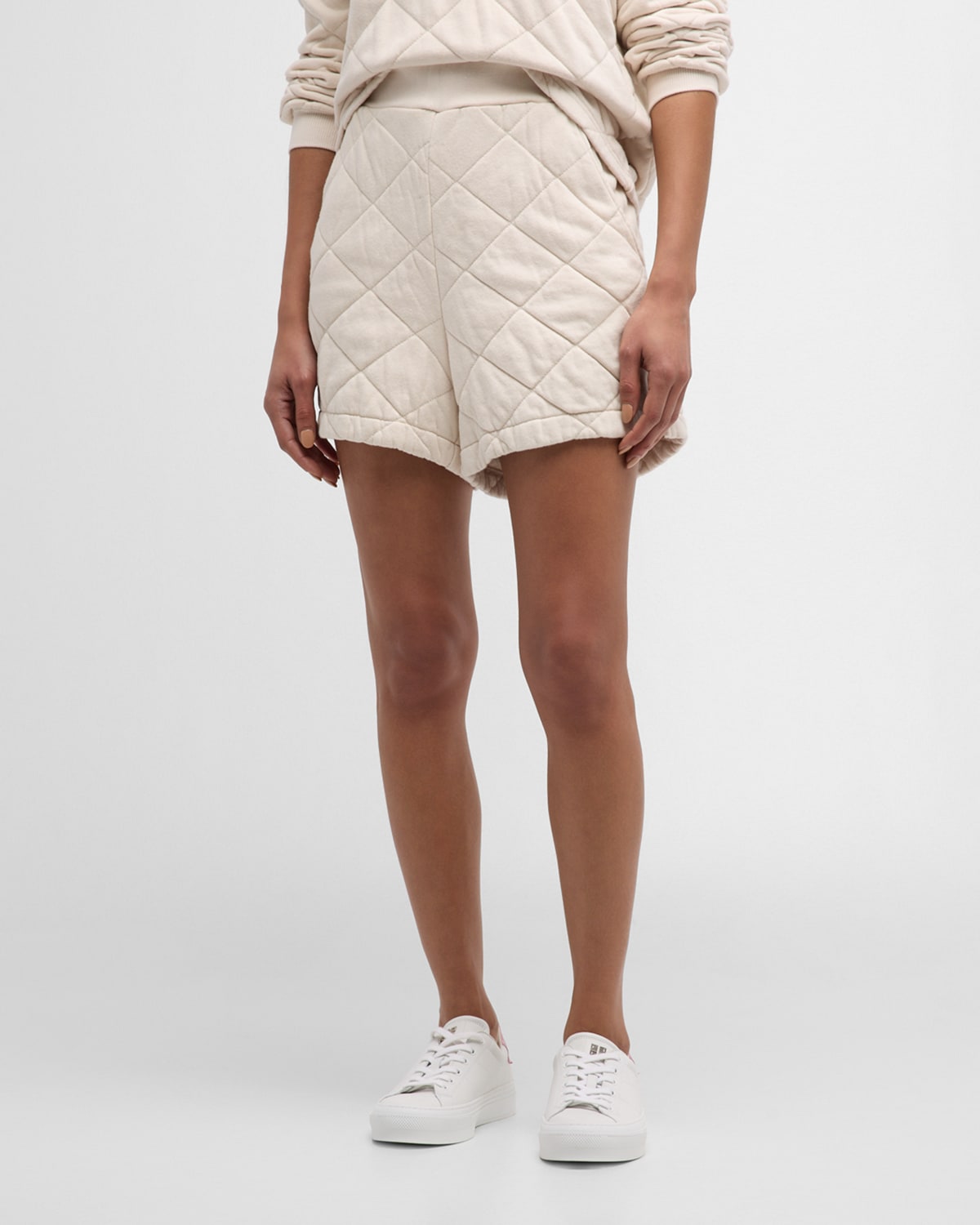 Quilted Midi Shorts