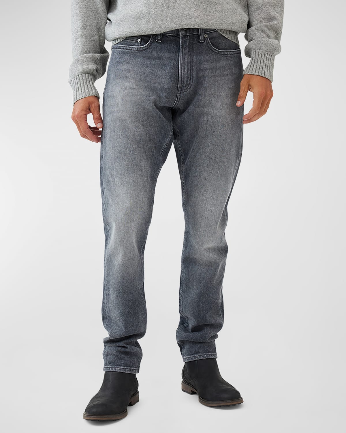 Shop Rodd & Gunn Men's Curio Straight-leg Jeans In Ash
