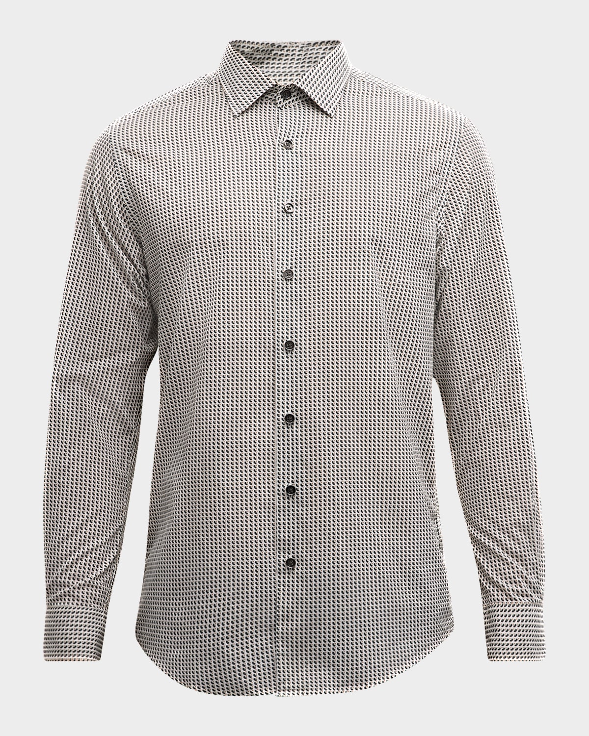 Shop Rodd & Gunn Men's Chatteron River Geometric-print Sport Shirt In Snow