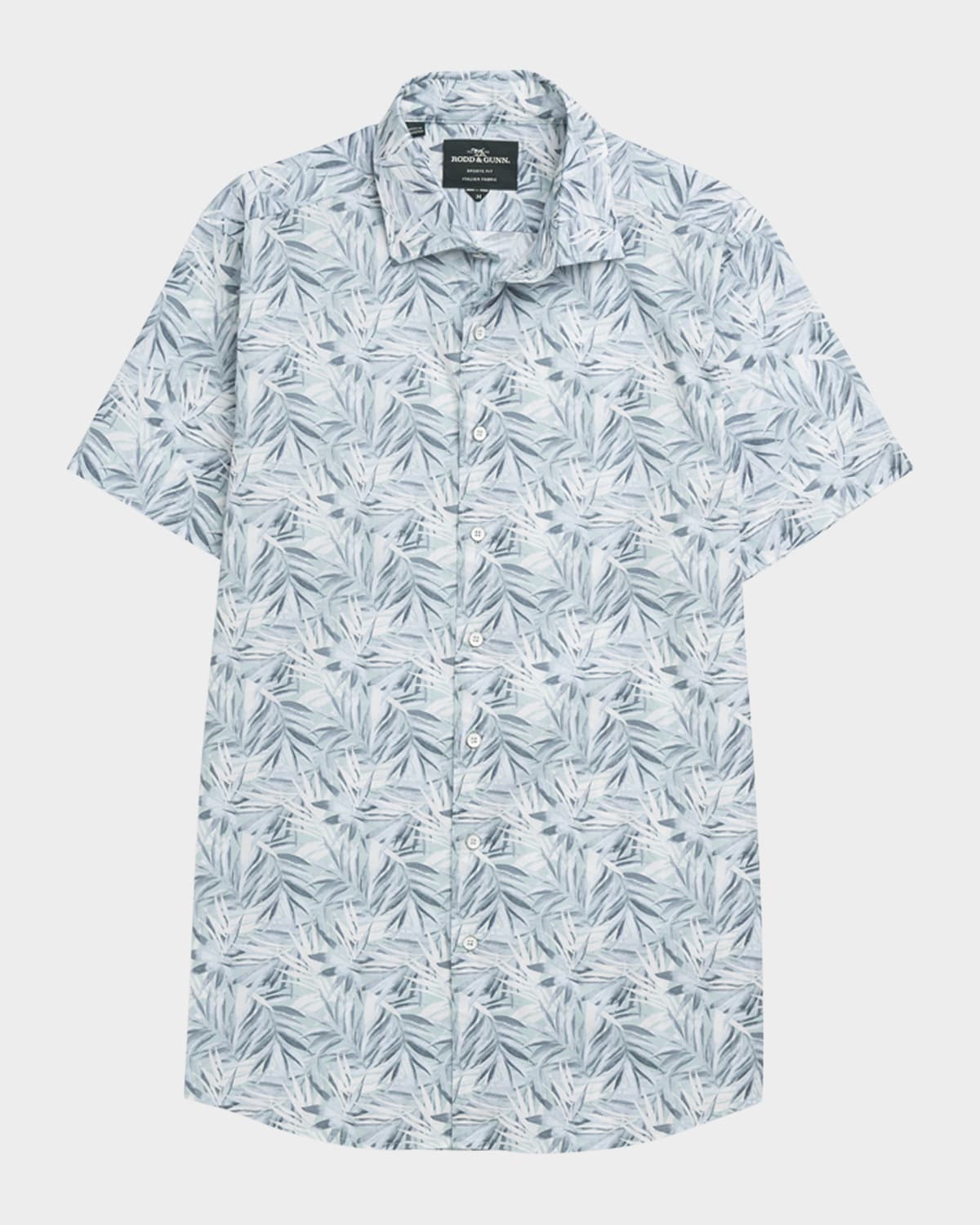 Shop Rodd & Gunn Men's Cherry Tree Bay Cotton Short-sleeve Shirt In Sky