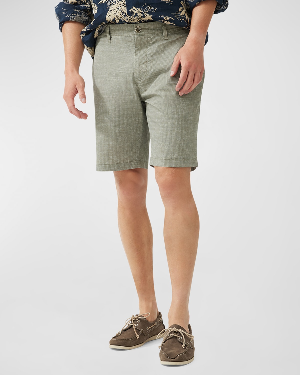 Shop Rodd & Gunn Men's Phillipstown Micro-printed Bermuda Shorts, 9" Inseam In Fern