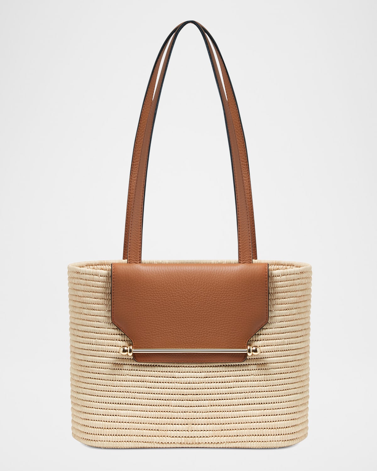 Basket Raffia & Leather Shoulder Bag