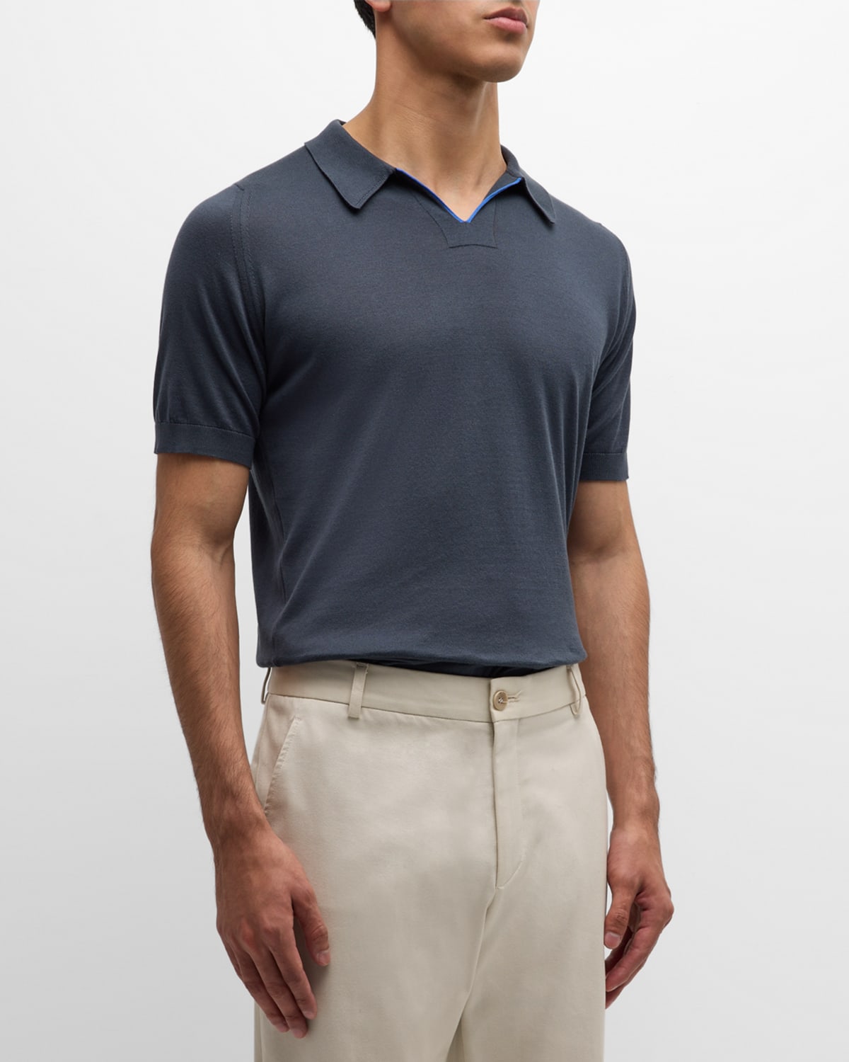 Men's Enock Johnny Collar Polo Shirt
