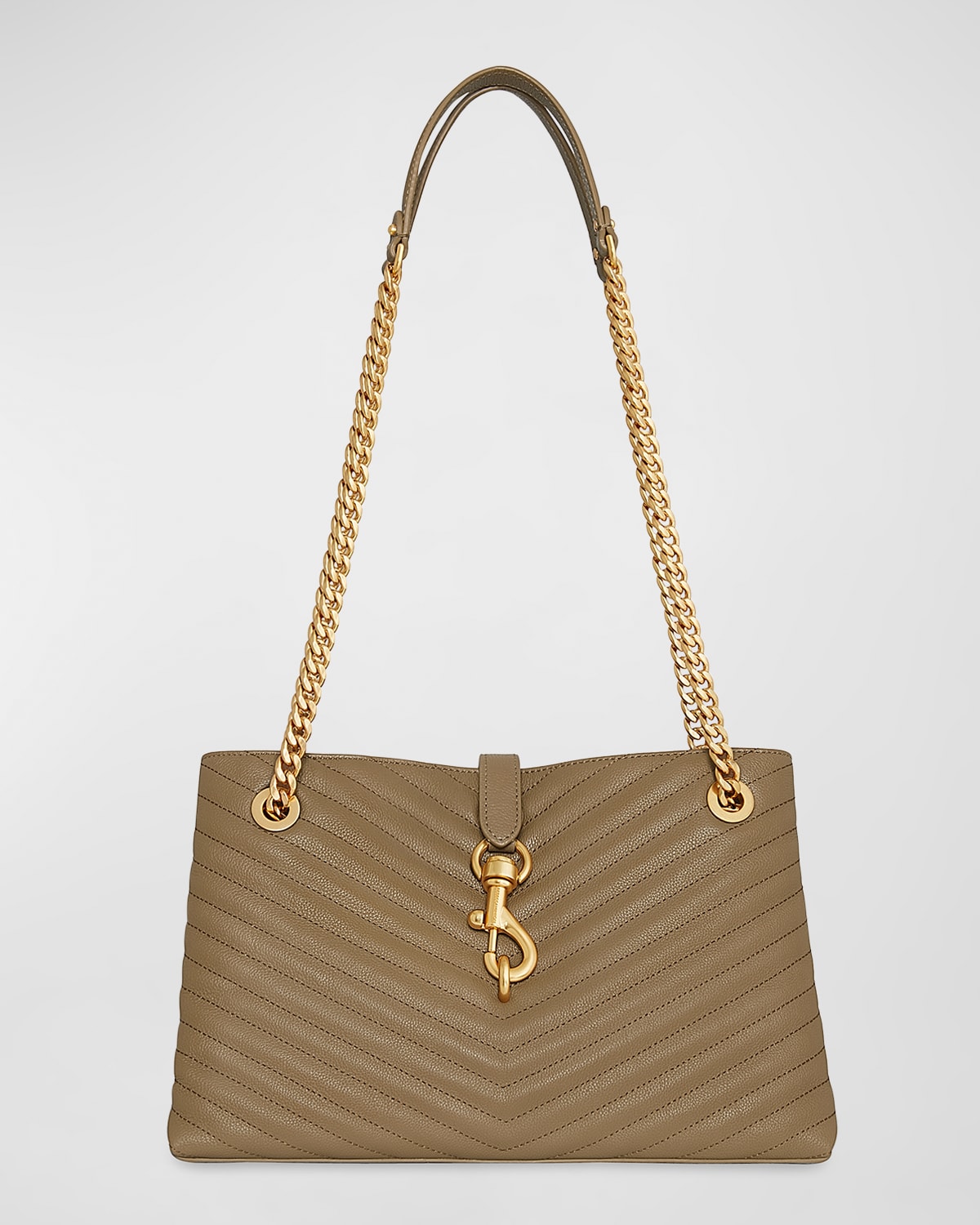 REBECCA MINKOFF EDIE QUILTED LEATHER TOTE BAG