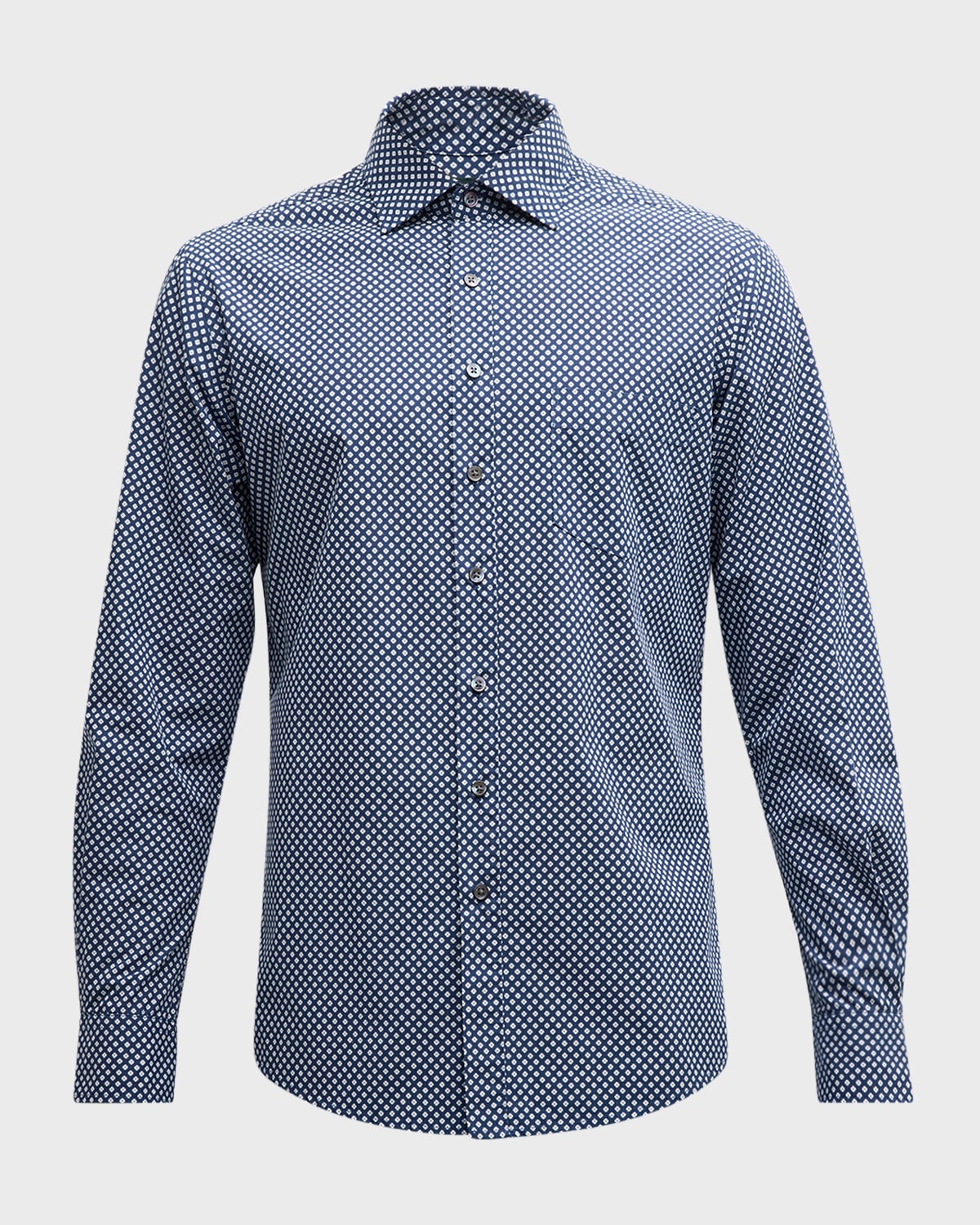 Men's Seaward Downs Printed Cotton Sport Shirt