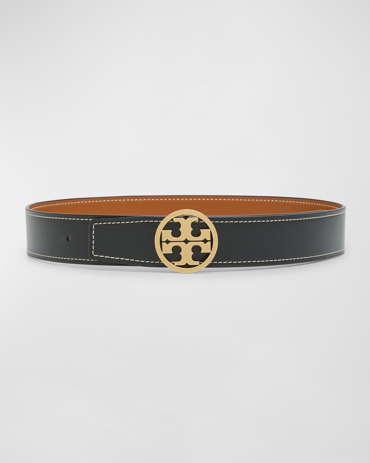 TORY BURCH MILLER REVERSIBLE SMOOTH LEATHER BELT