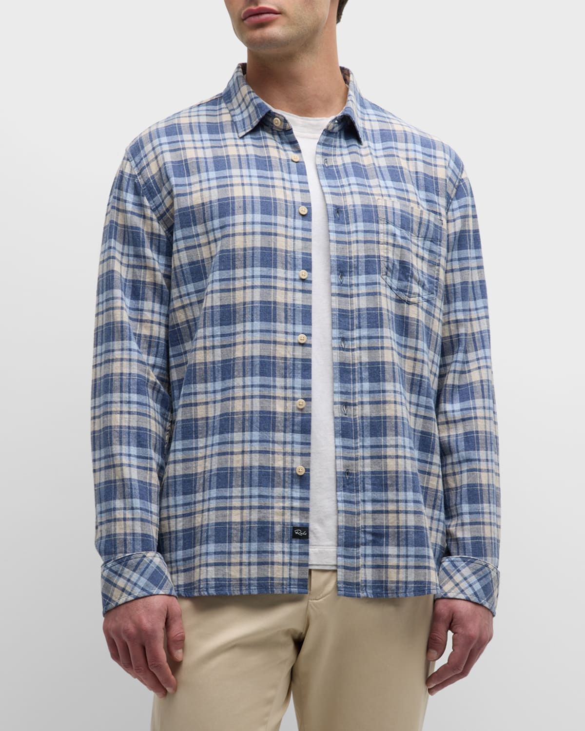 Men's Wyatt Plaid Button-Front Shirt