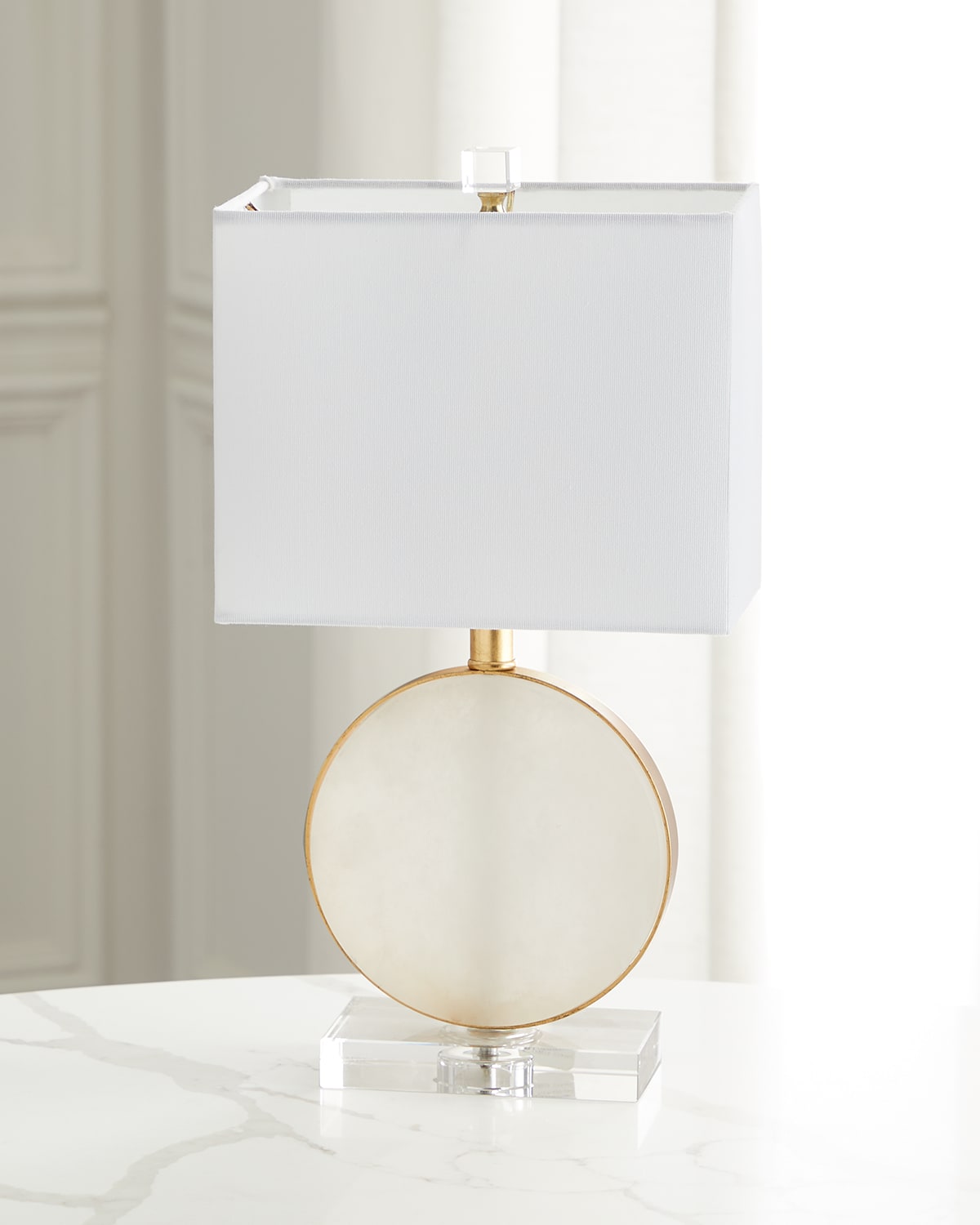Shop Couture Lamps Lena Alabaster Accent Lamp In Gold