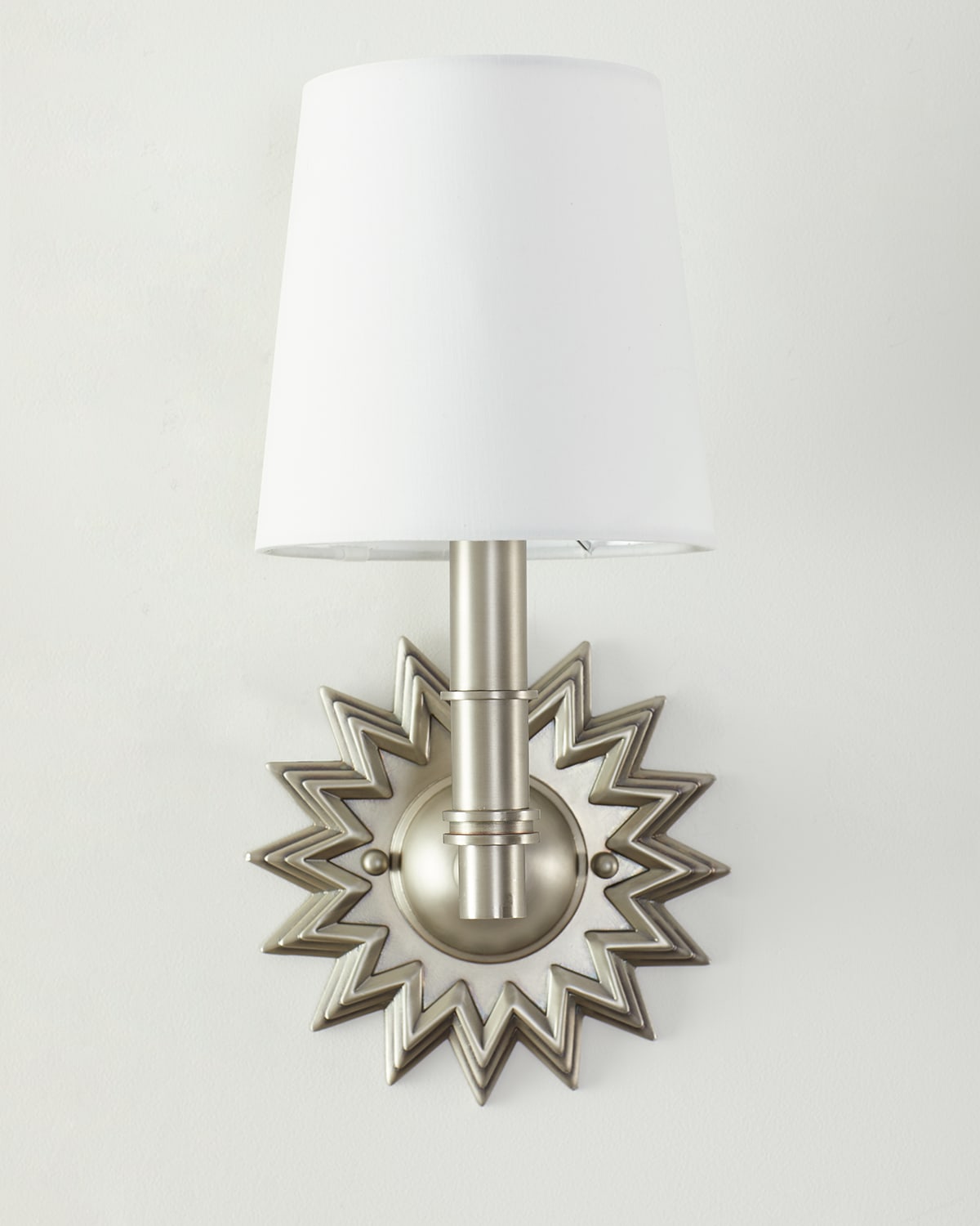 Couture Lamps Star Wall Sconce In Antique Nickel
