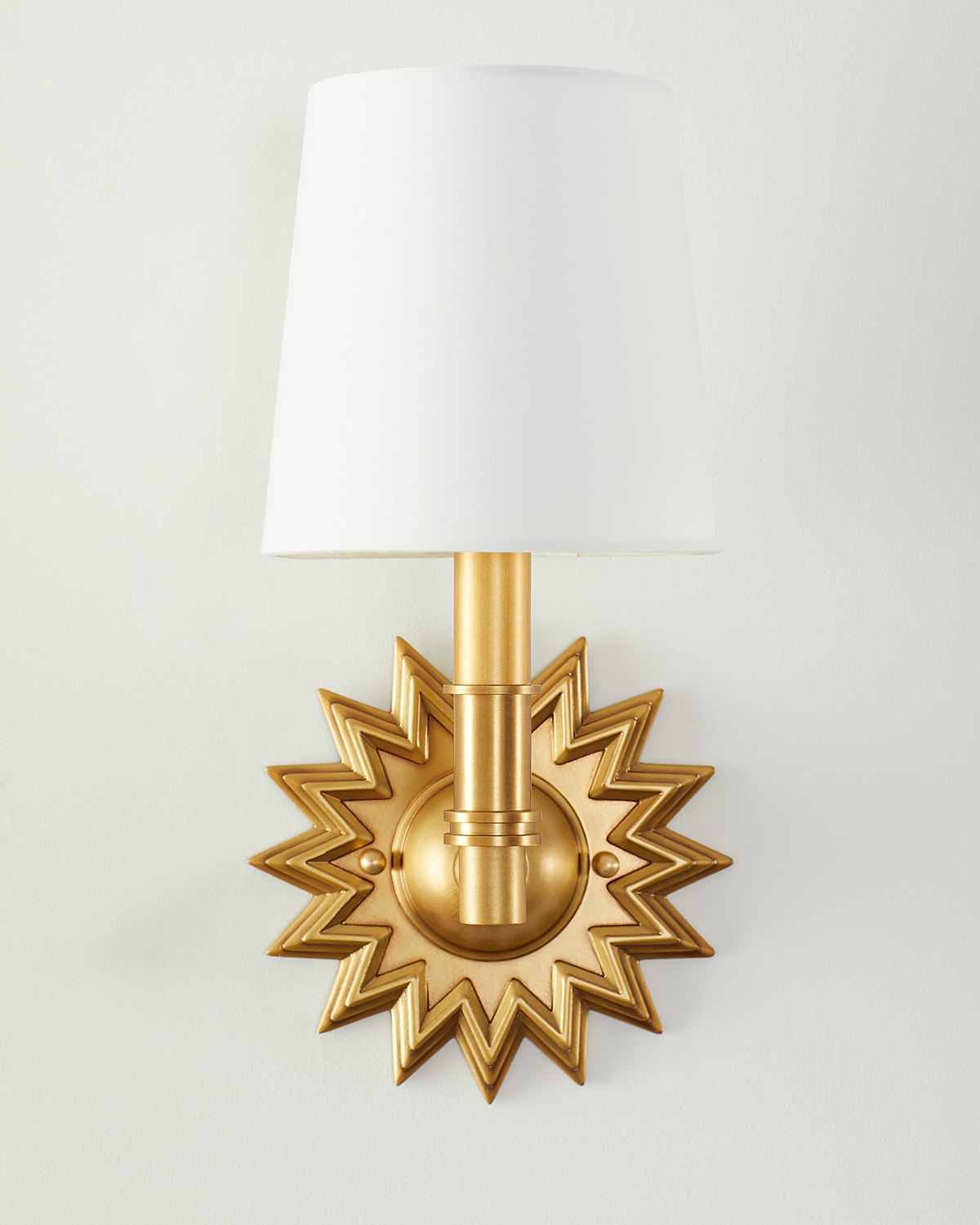 Shop Couture Lamps Star Wall Sconce In Natural Brass