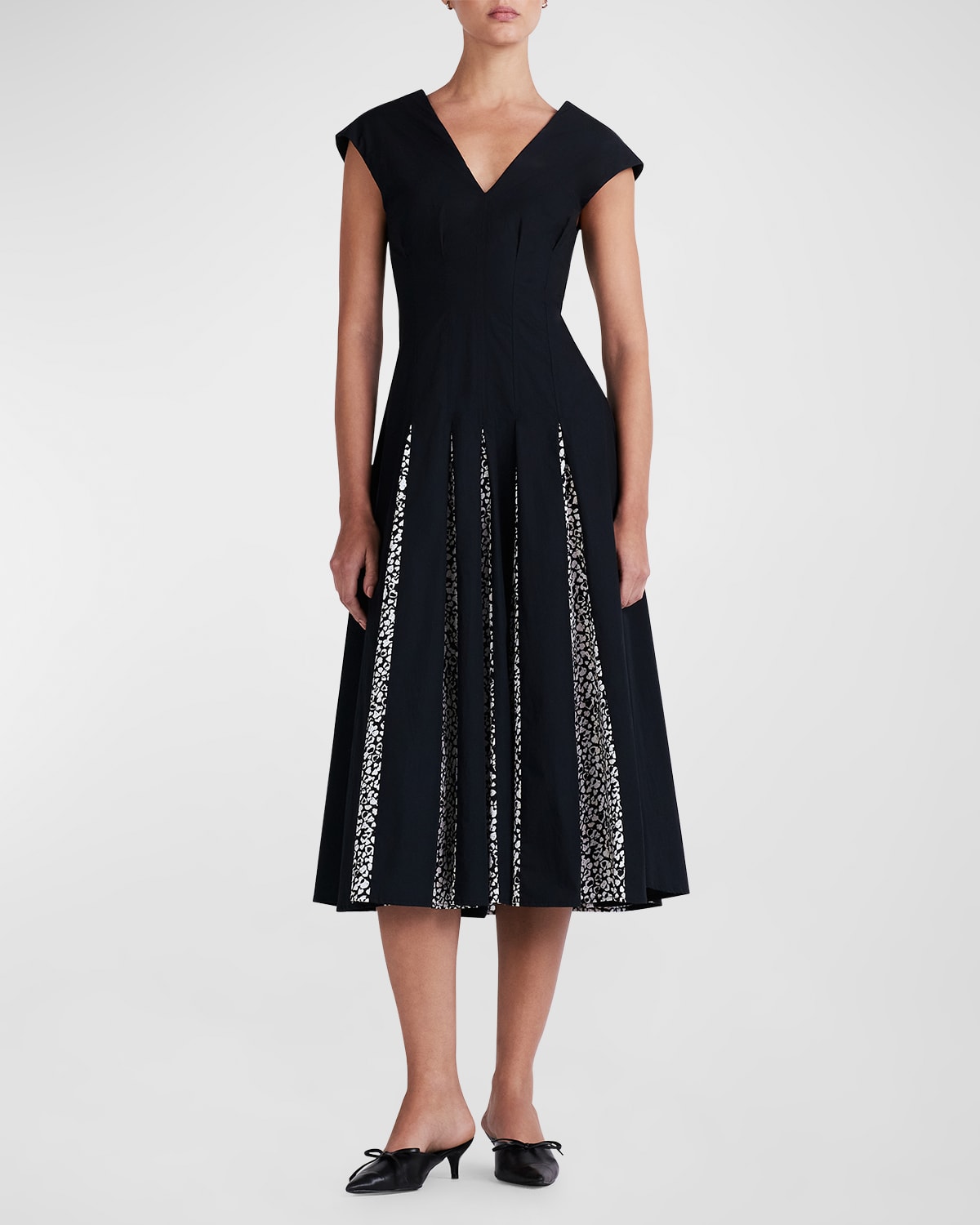 Shop Derek Lam 10 Crosby Ella Sleeveless Godet Dress In Black