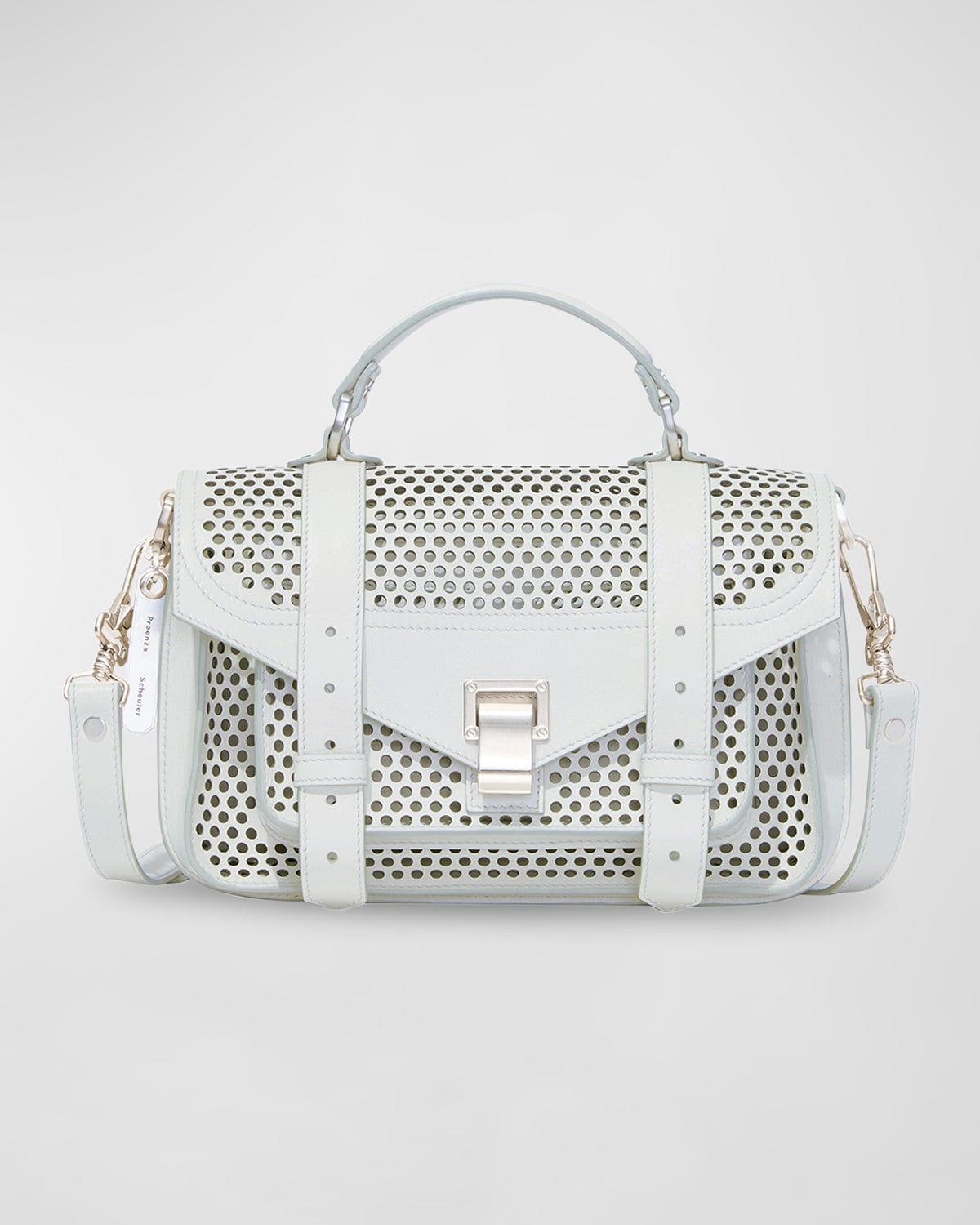 PS1 Tiny Perforated Leather Crossbody Bag