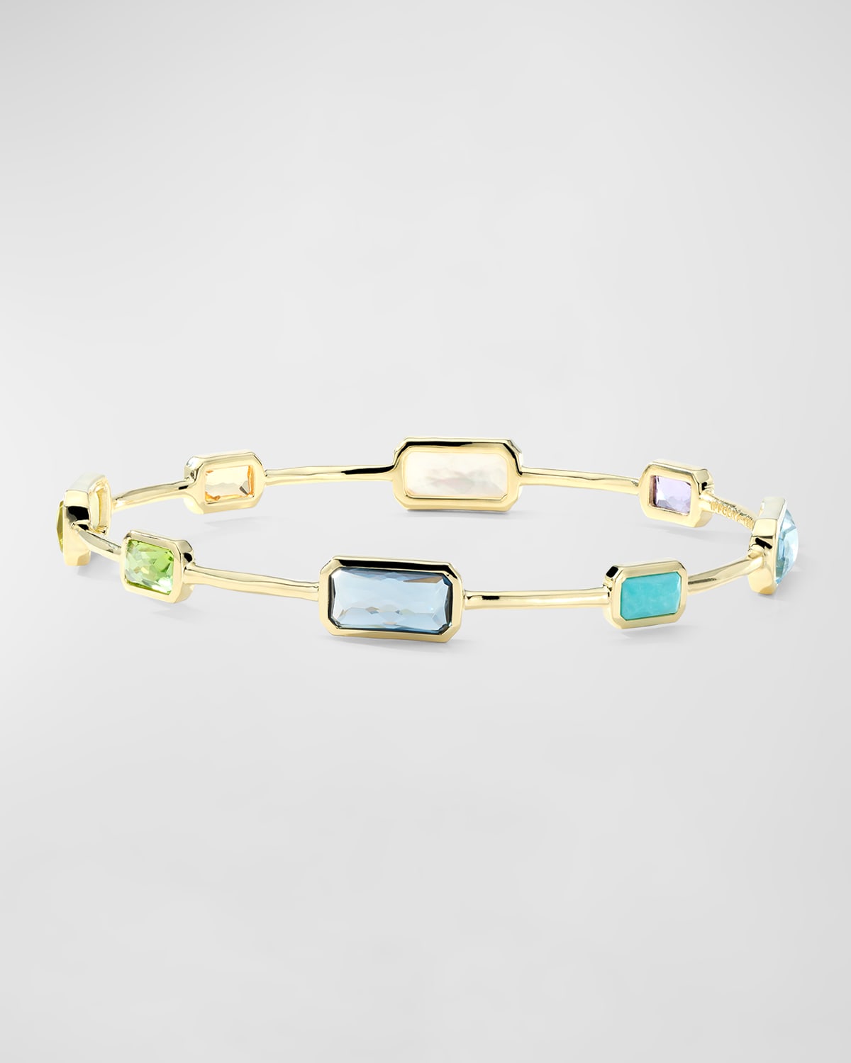 18K Rock Candy Gelato 8-Stone Bangle in Summer Rainbow 2