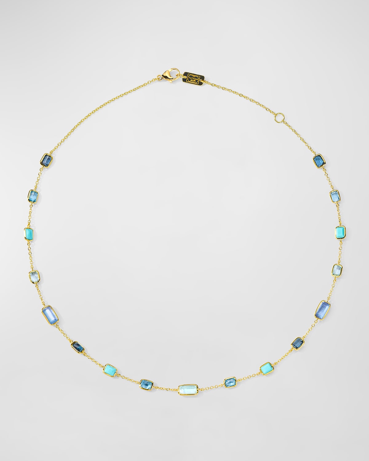 18K Rock Candy Octagon Long Necklace in Waterfall, 16-18"L