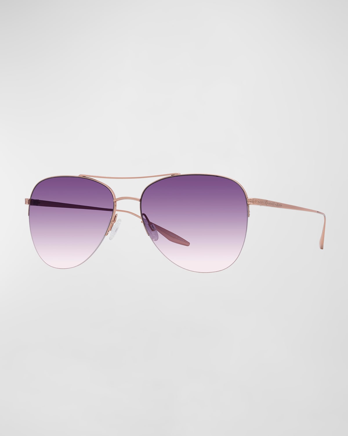 Shop Barton Perreira Chevalier Titanium Aviator Sunglasses